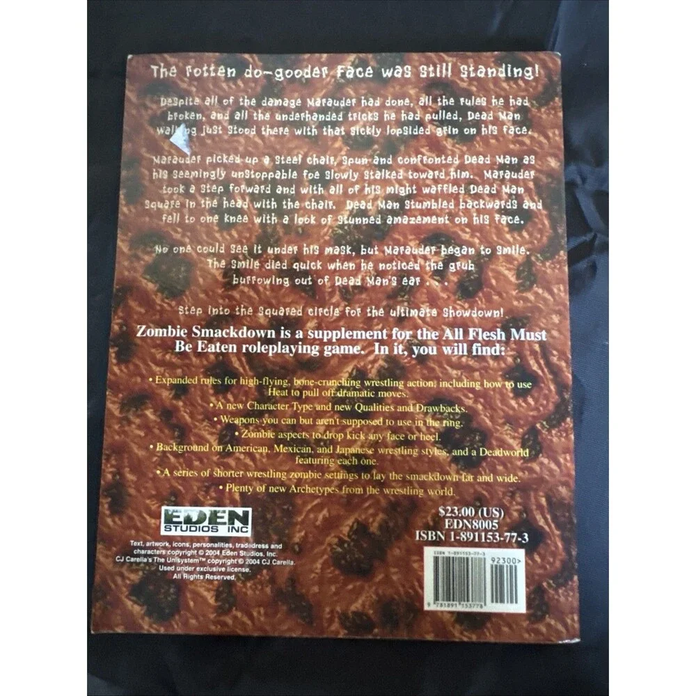 Zombie Smack Down! All Flesh Must Be Eaten - Eden Studios Zombie RPG EDN8005